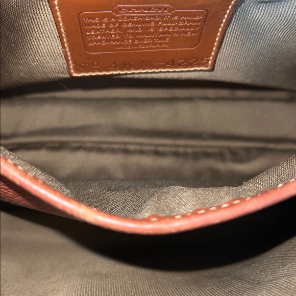 Vintage Coach Sheridan Glenwood Bag Classic Brown Leather Crossbody Bag - Picture 8 of 11